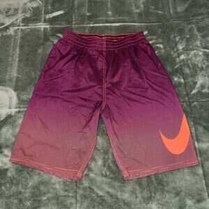 Nike Swim Trunks Boy's Size XL Color Fade Stripes Purple Orange Swimwear